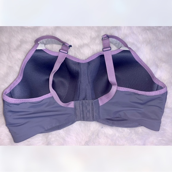 Panache sports bra in gray and pale lavender size 36DD - Picture 4 of 7
